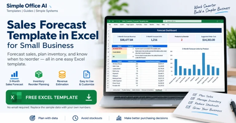 Sales Forecast Template in Excel for Small Business (+ Free Download)