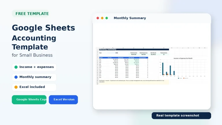 Google Sheets Accounting Template for Small Business (+ Free Copy)