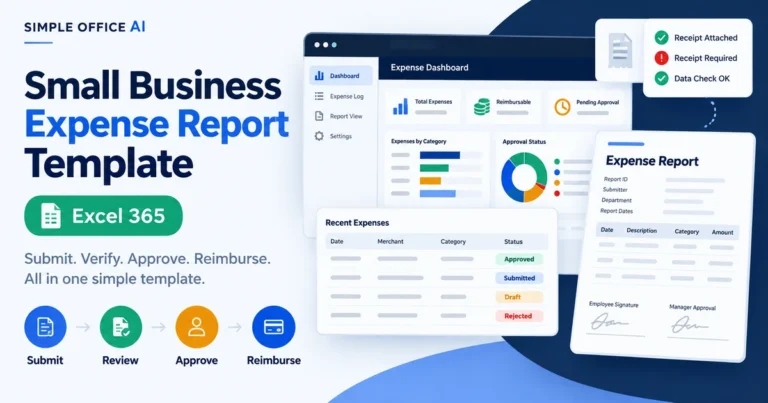 Small Business Expense Report Template for Excel (Free Download)