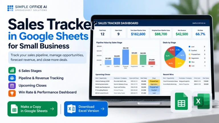 Sales Tracker in Google Sheets for Small Business (+ Free Template)